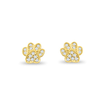 Paw Print Studs