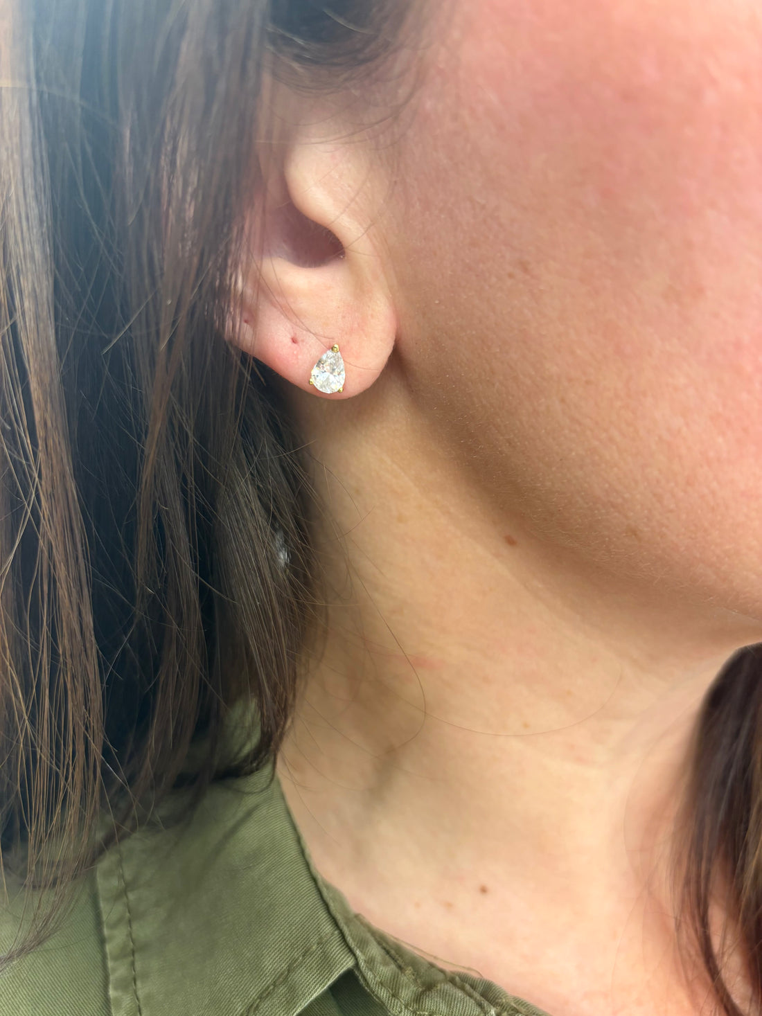 Pear Shape Studs