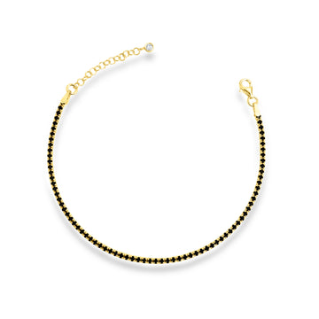 Black Tennis Bracelet